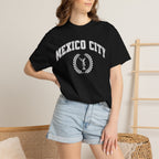 Mexico City Vintage Tee — Laurel Crest with Monumento a la Independencia Graphic T-Shirt T-Shirt La Vie Bien Mexico City Vintage Tee — Laurel Crest with Monumento a la Independencia Graphic T-Shirt