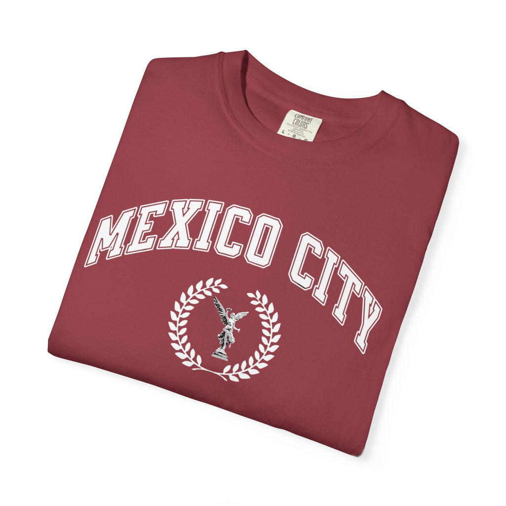 Mexico City Vintage Tee — Laurel Crest with Monumento a la Independencia Graphic T-Shirt T-Shirt La Vie Bien Mexico City Vintage Tee — Laurel Crest with Monumento a la Independencia Graphic T-Shirt