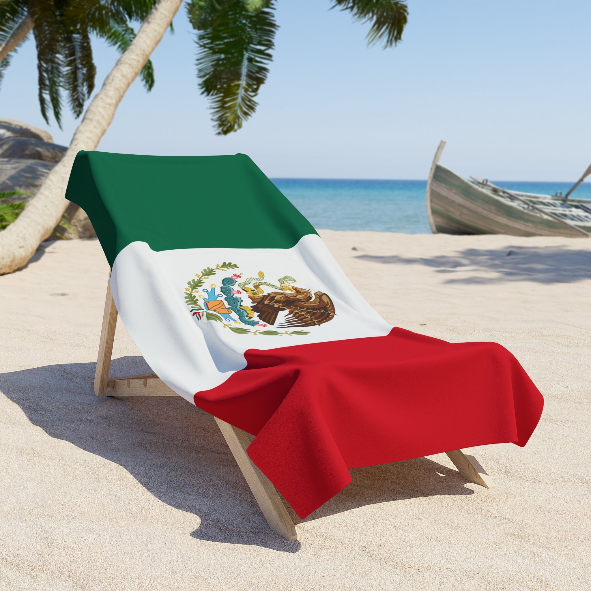 Mexico Flag Beach Towel | Quality & Long Lasting - 2 Sizes | Mexican Pride | Gift for Mexicans Home Decor La Vie Bien Mexico Flag Beach Towel | Quality & Long Lasting - 2 Sizes | Mexican Pride | Gift for Mexicans