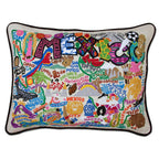 Mexico Hand - Embroidered Pillow Pillows La Vie Bien Mexico Hand - Embroidered Pillow
