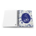 Mi Boda Floral Journal — Blue Wedding Guest & Planning Spiral-Bound Notebook Paper products La Vie Bien Mi Boda Floral Journal — Blue Wedding Guest & Planning Spiral-Bound Notebook
