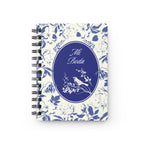 Mi Boda Floral Journal — Blue Wedding Guest & Planning Spiral-Bound Notebook Paper products La Vie Bien Mi Boda Floral Journal — Blue Wedding Guest & Planning Spiral-Bound Notebook