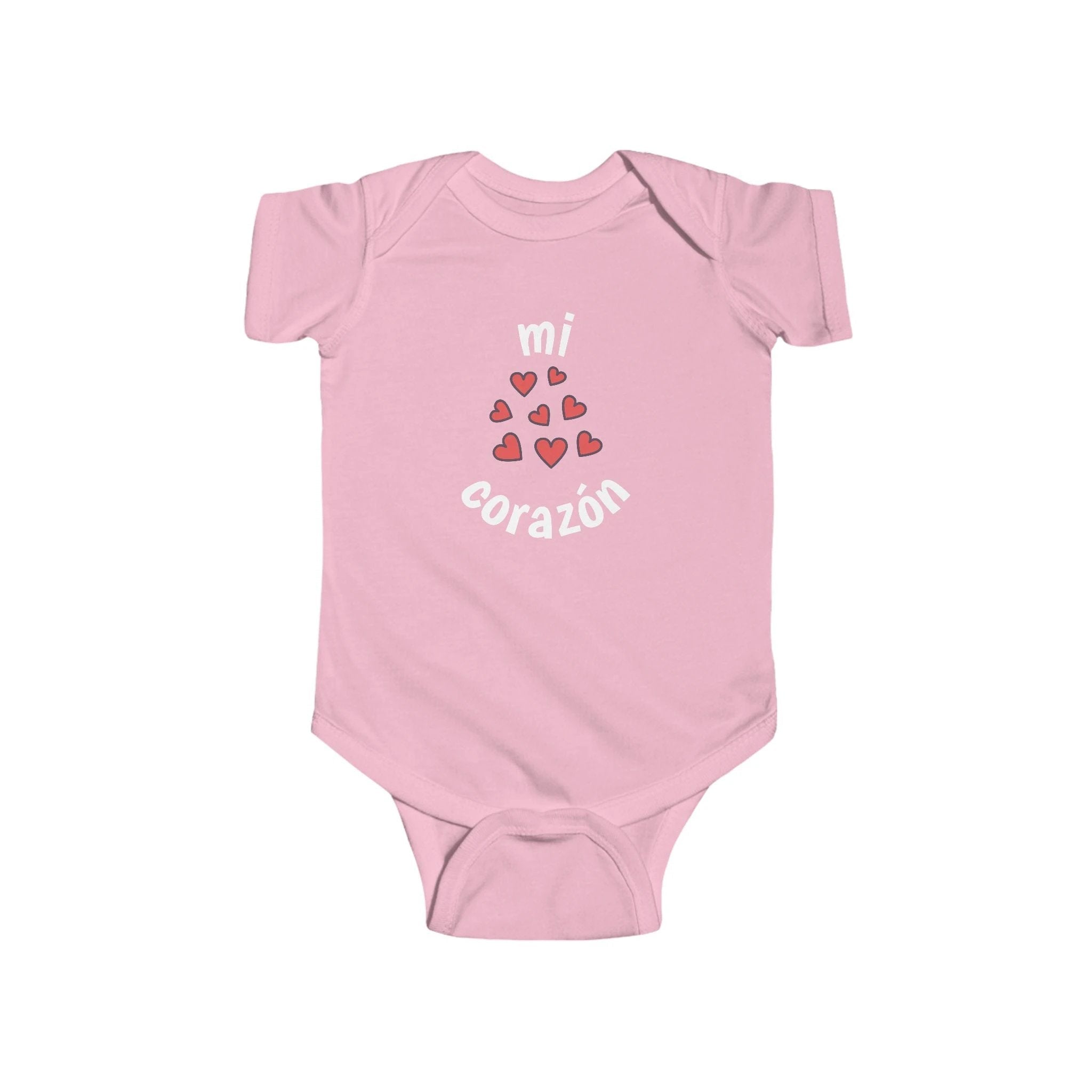 Mi corazón Infant Spanish Bodysuit, Cute Baby Romper by Printify