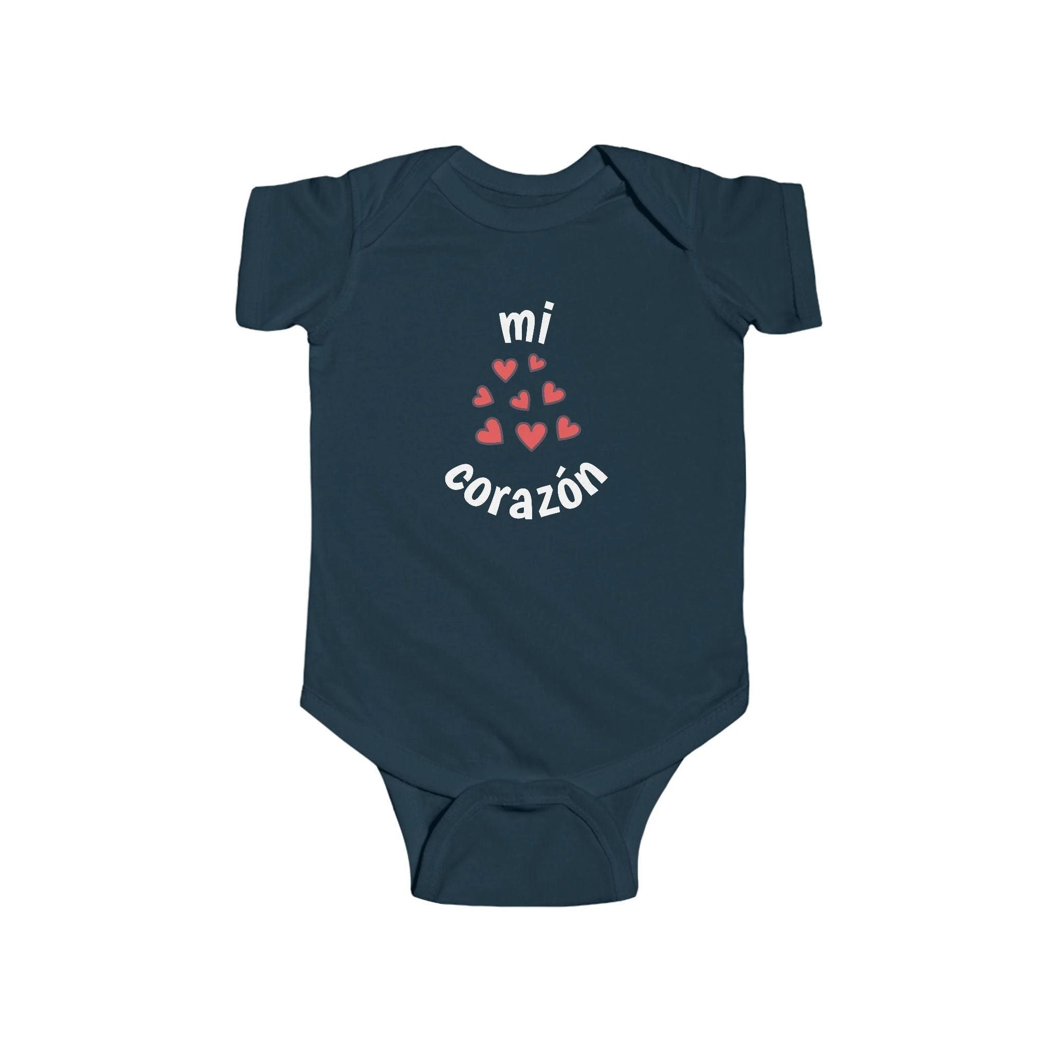Mi corazón Infant Spanish Bodysuit, Cute Baby Romper by Printify
