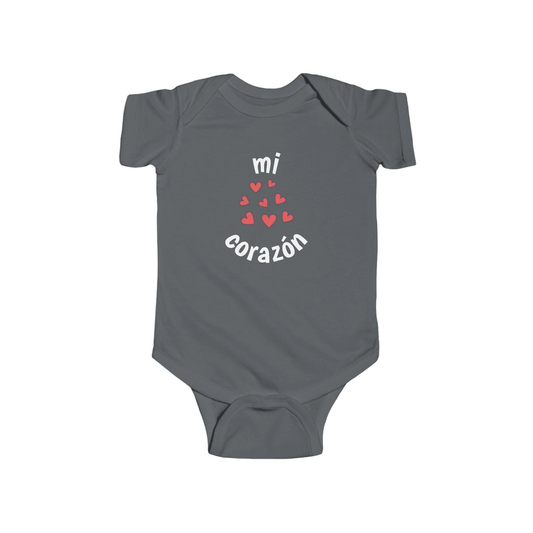 Mi corazón Infant Spanish Bodysuit, Cute Baby Romper by Printify