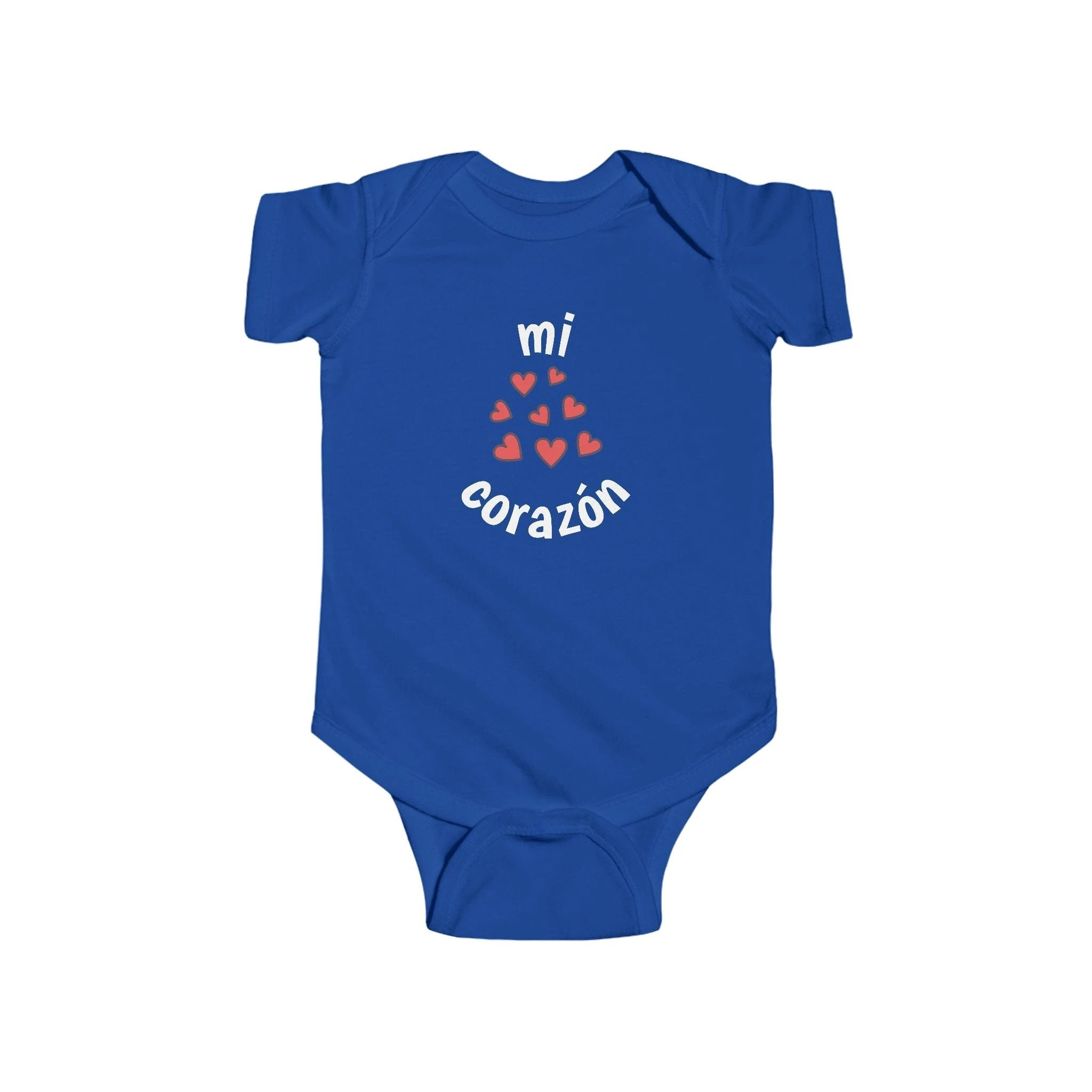 Mi corazón Infant Spanish Bodysuit, Cute Baby Romper by Printify