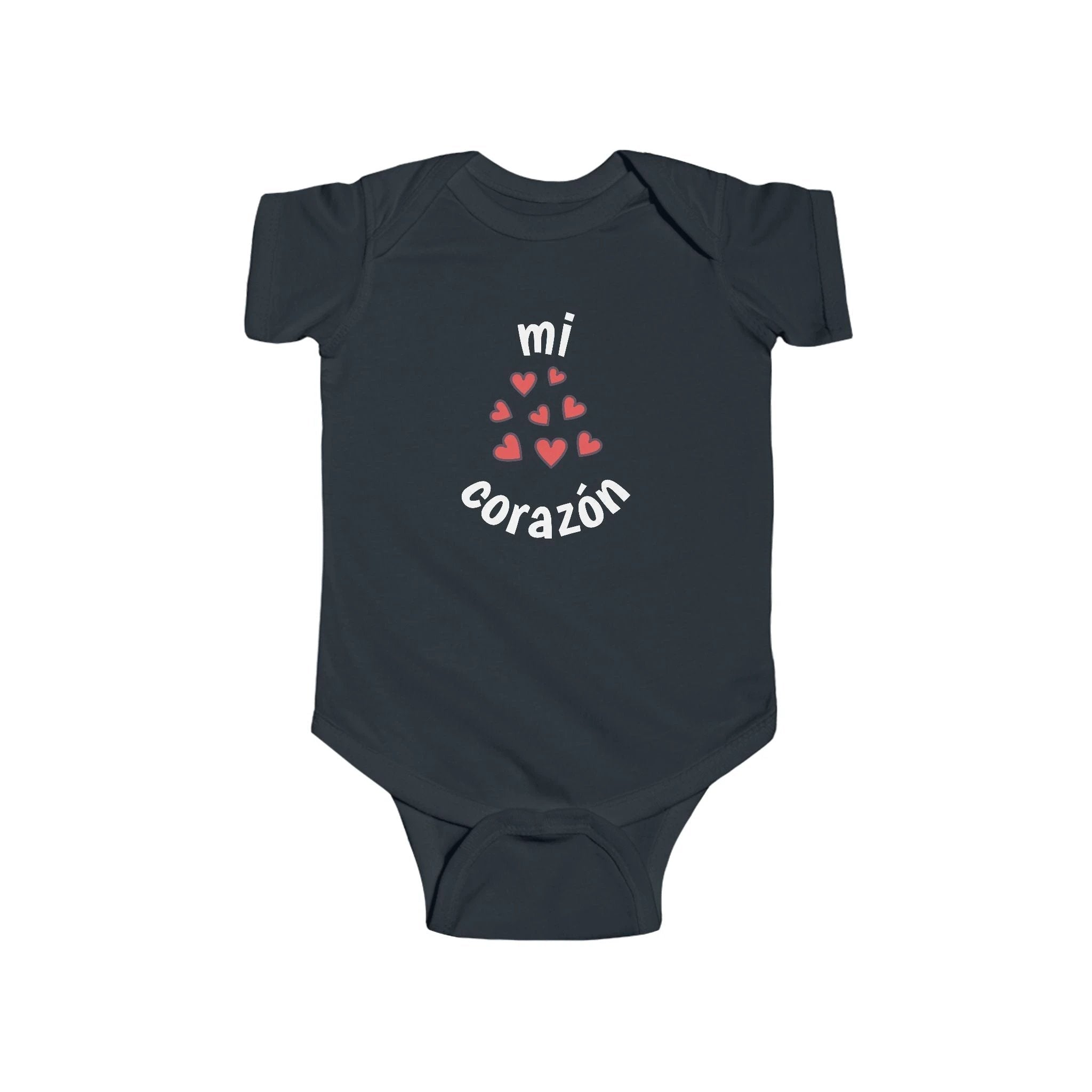 Mi corazón Infant Spanish Bodysuit, Cute Baby Romper by Printify