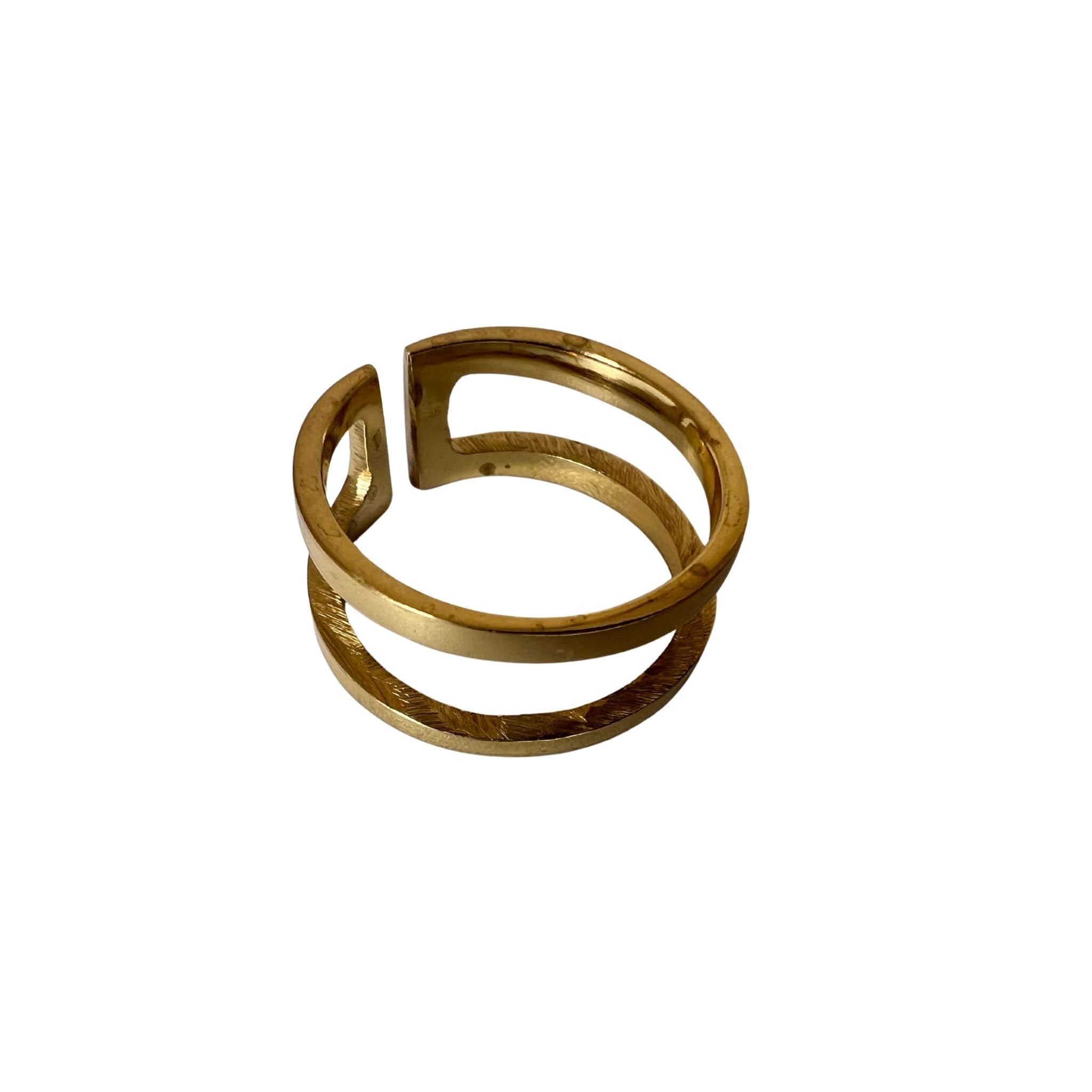 Mia Adjustable Open Band Ring for Women Men Rings La Vie Bien Mia Adjustable Open Band Ring for Women Men