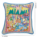 Miami Hand - Embroidered Pillow Pillows La Vie Bien Miami Hand - Embroidered Pillow