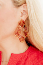 Michelle Statement Earrings - Caramel