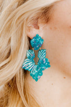 Michelle Statement Earrings - Mystic Lagoon
