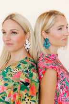Michelle Statement Earrings - Mystic Lagoon