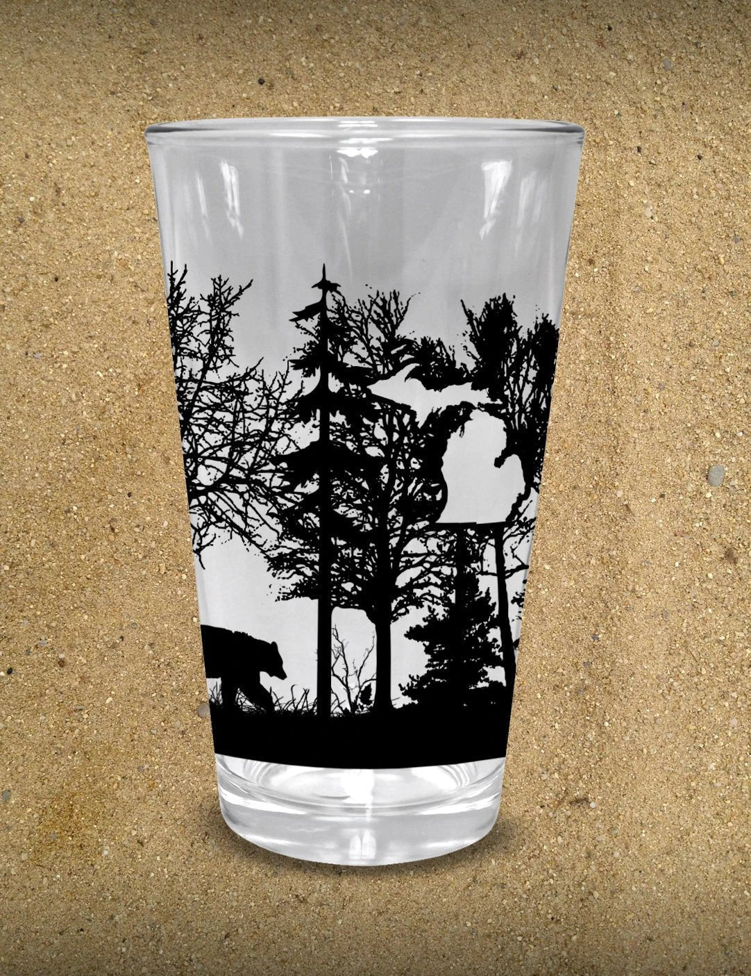 Michigan Forest - Pint Glass by The Michigan Outfitter