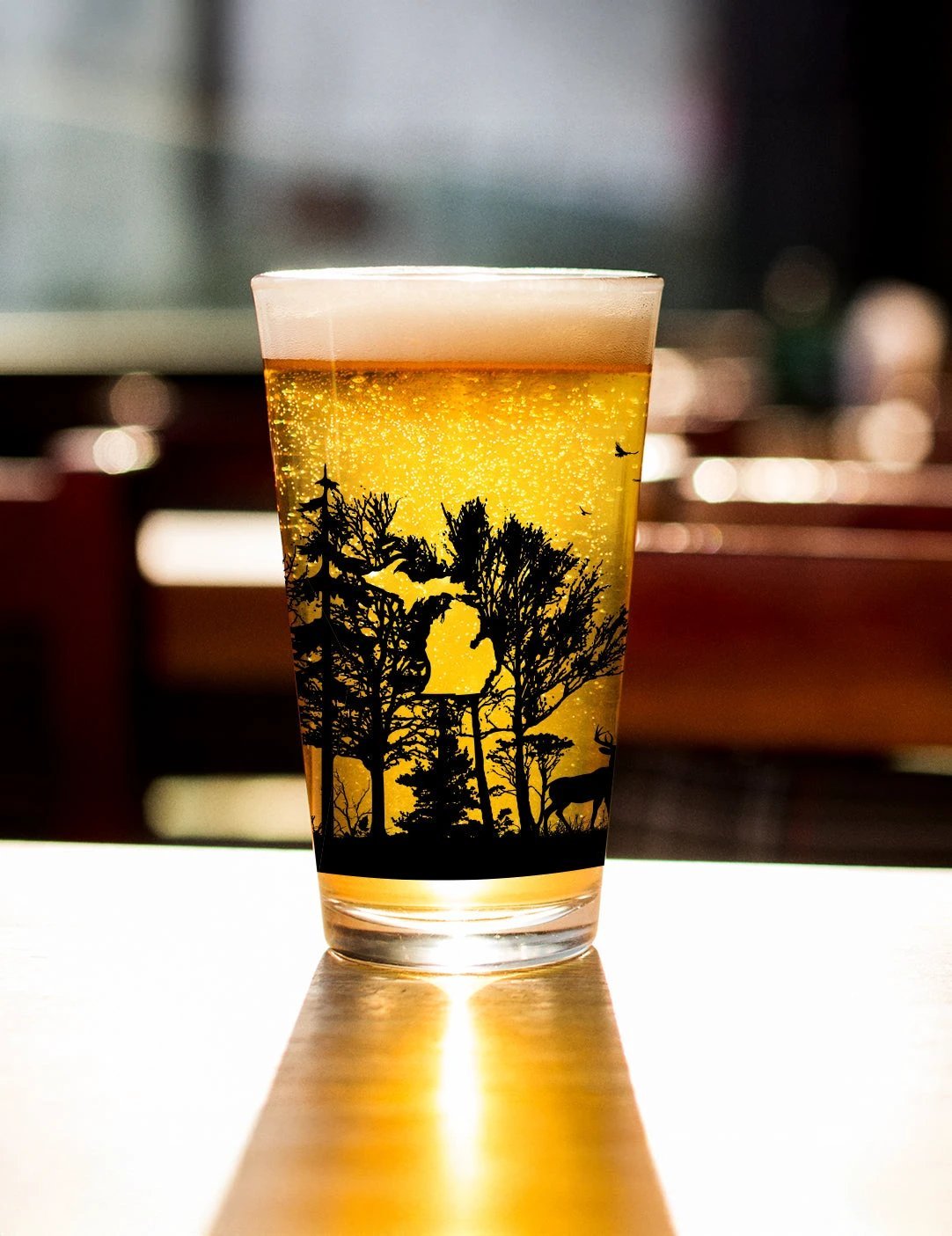 Michigan Forest - Pint Glass by The Michigan Outfitter