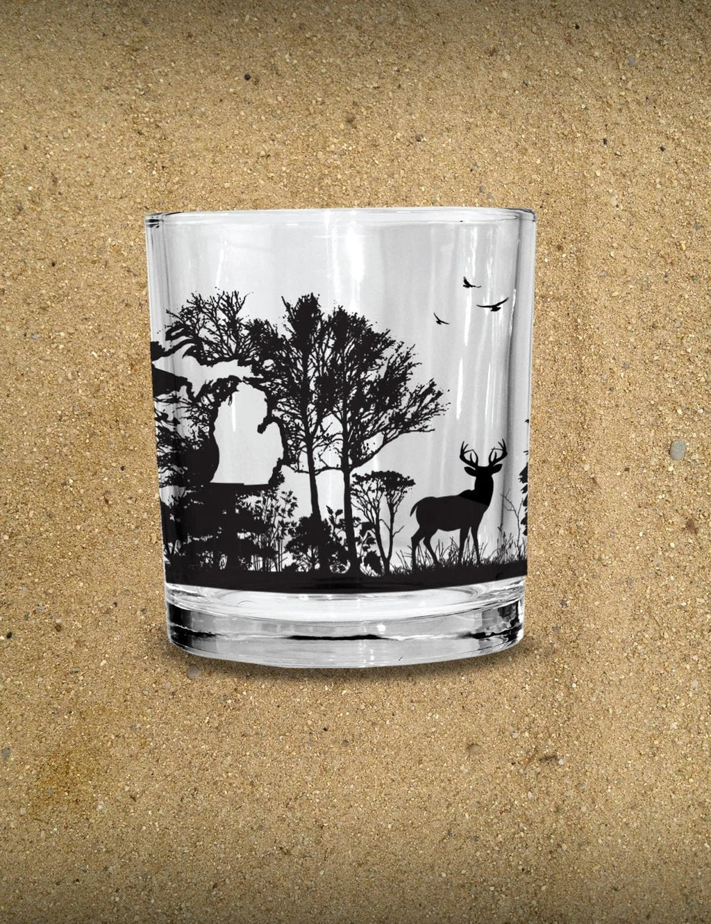 Michigan Forest - Rocks Glass by The Michigan Outfitter