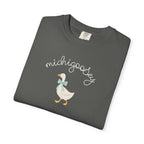 Michigoosey Silly Goose Michigan T-Shirt, cute goose with bow Michigan Gift souvenir T-Shirt La Vie Bien Michigoosey Silly Goose Michigan T-Shirt, cute goose with bow Michigan Gift souvenir
