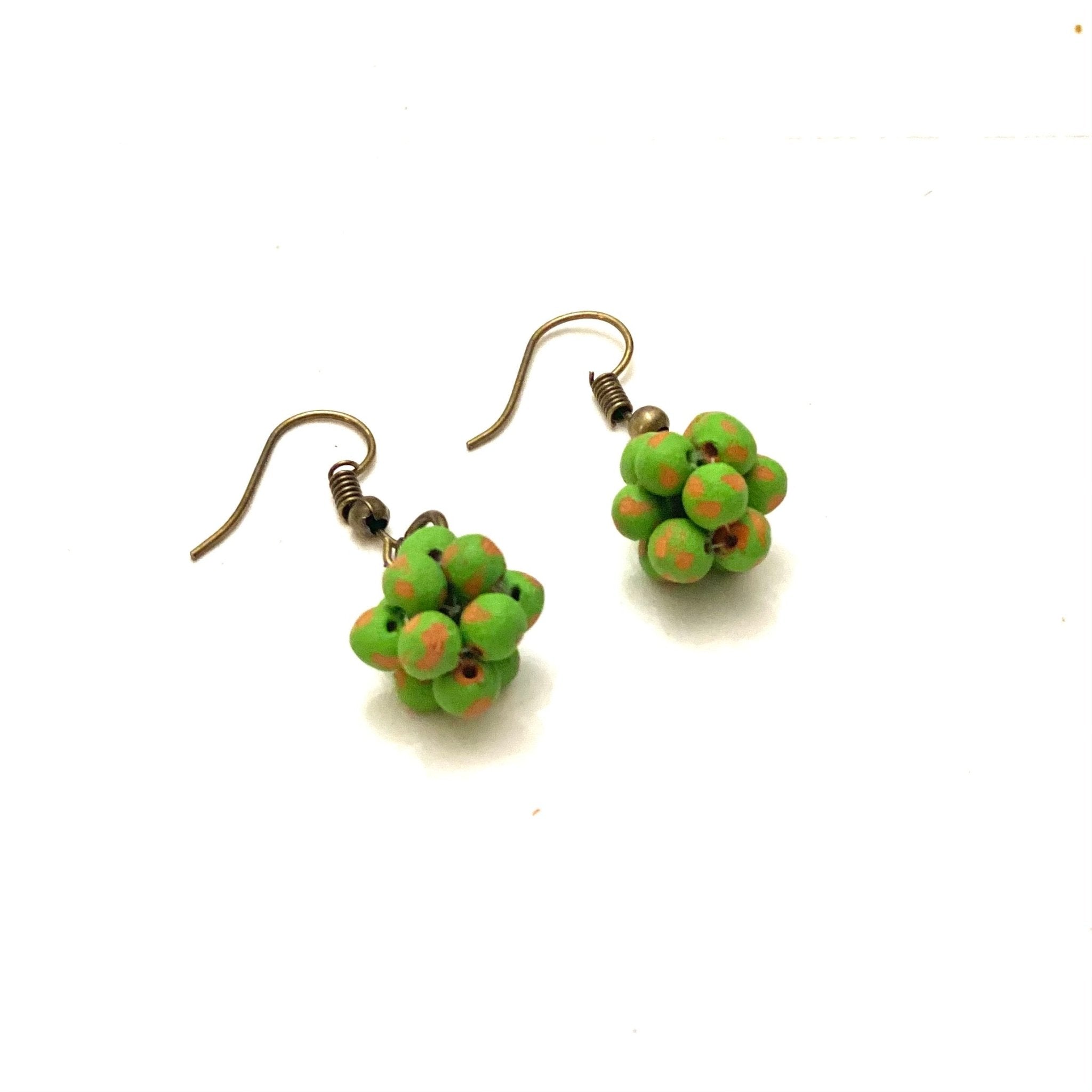 Micro-bead Ceramic Popcorn Earrings Earrings La Vie Bien Micro-bead Ceramic Popcorn Earrings