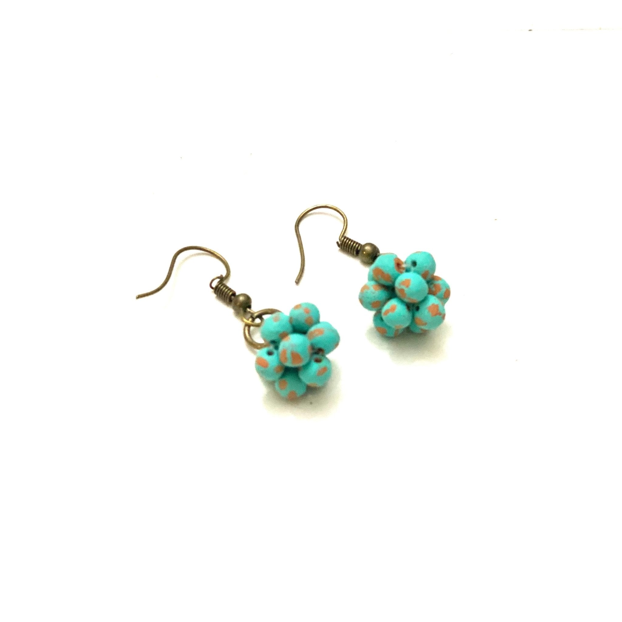 Micro-bead Ceramic Popcorn Earrings Earrings La Vie Bien Micro-bead Ceramic Popcorn Earrings