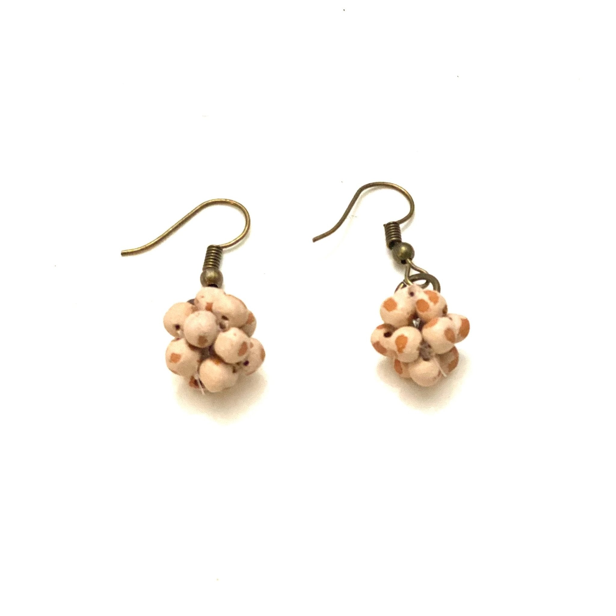 Micro-bead Ceramic Popcorn Earrings Earrings La Vie Bien Micro-bead Ceramic Popcorn Earrings