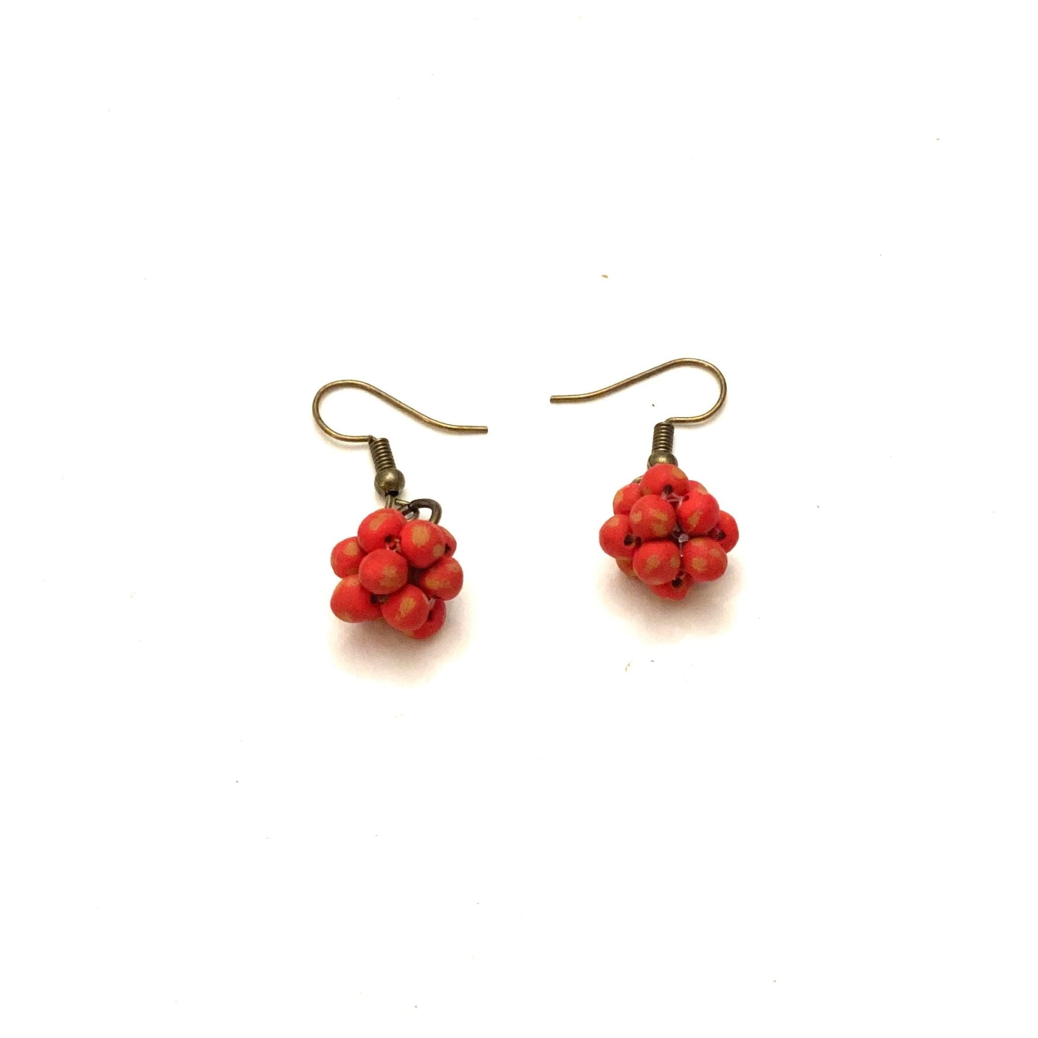 Micro-bead Ceramic Popcorn Earrings Earrings La Vie Bien Micro-bead Ceramic Popcorn Earrings