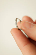 Micro Crystal Hoop by Rose & Clay