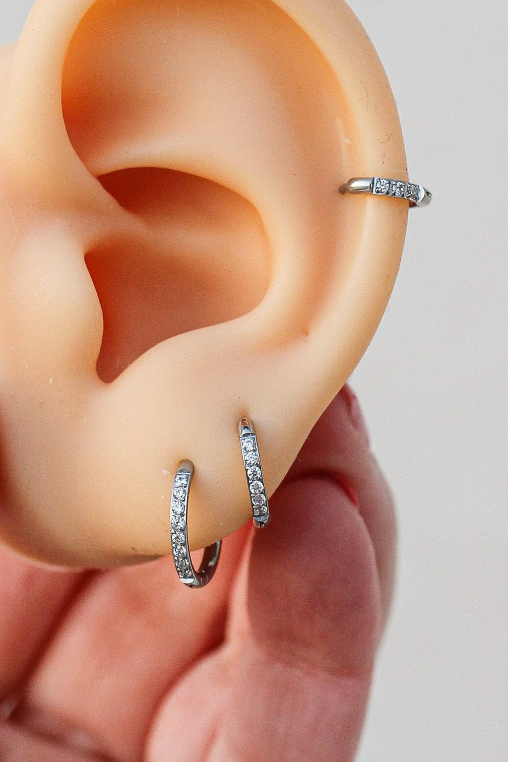 Micro Crystal Hoop by Rose & Clay