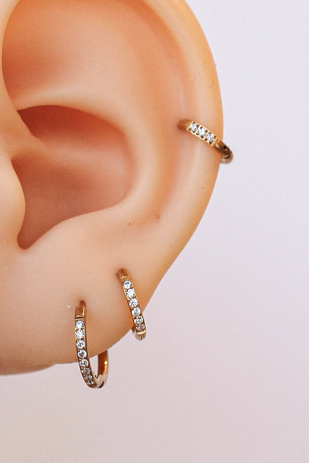 Micro Crystal Hoop by Rose & Clay