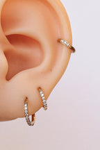 Micro Crystal Hoop by Rose & Clay