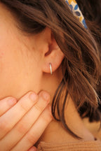 Micro Crystal Hoop by Rose & Clay