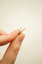 Micro Crystal Hoop by Rose & Clay