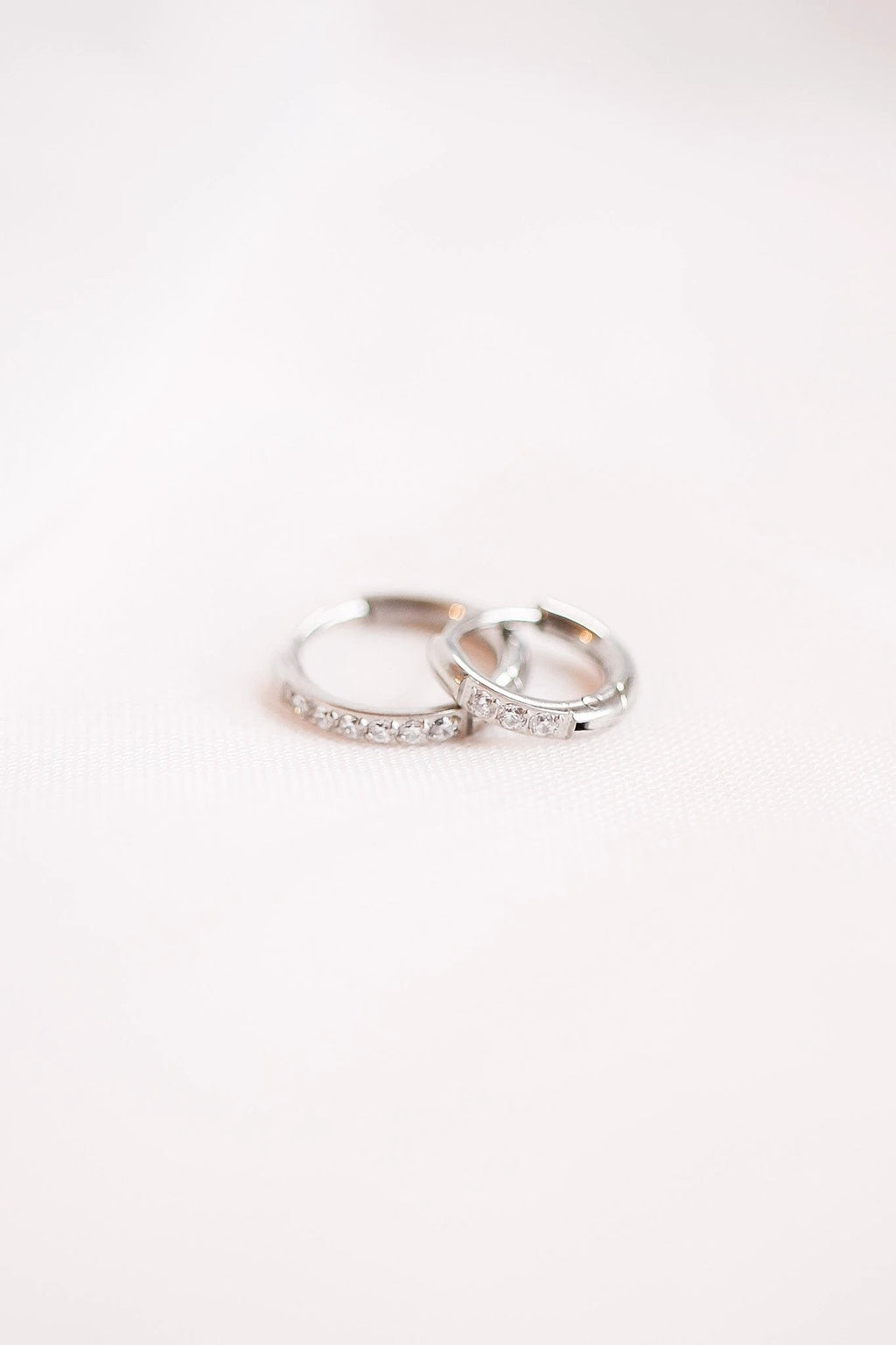 Micro Crystal Hoop by Rose & Clay