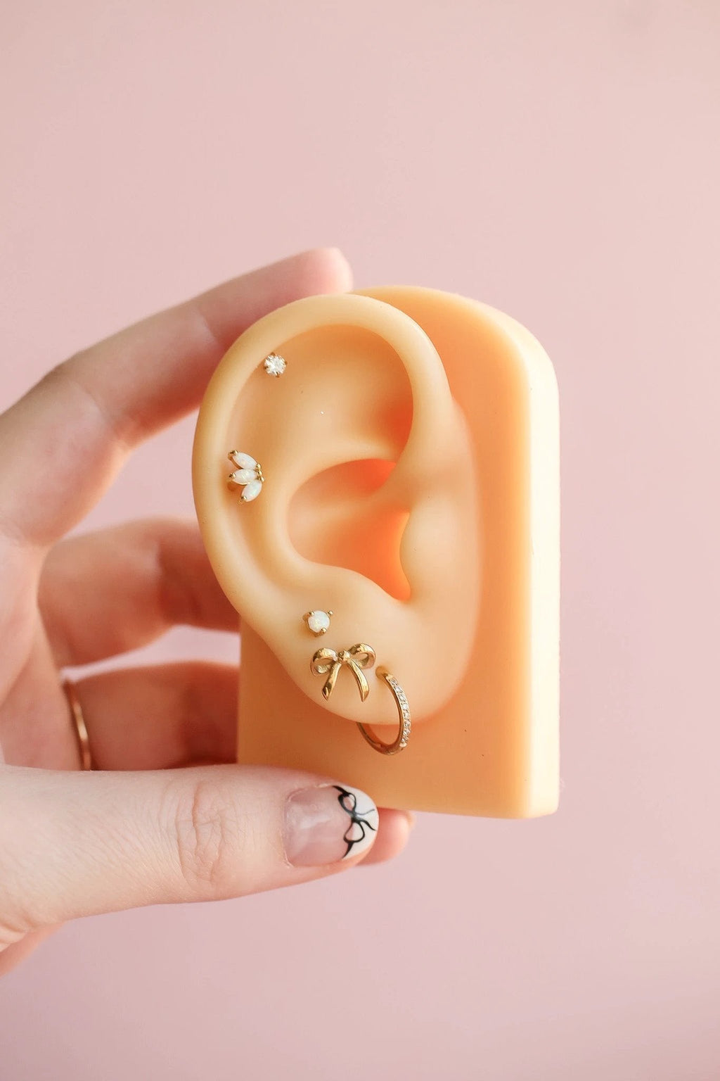 Micro Crystal Hoop by Rose & Clay