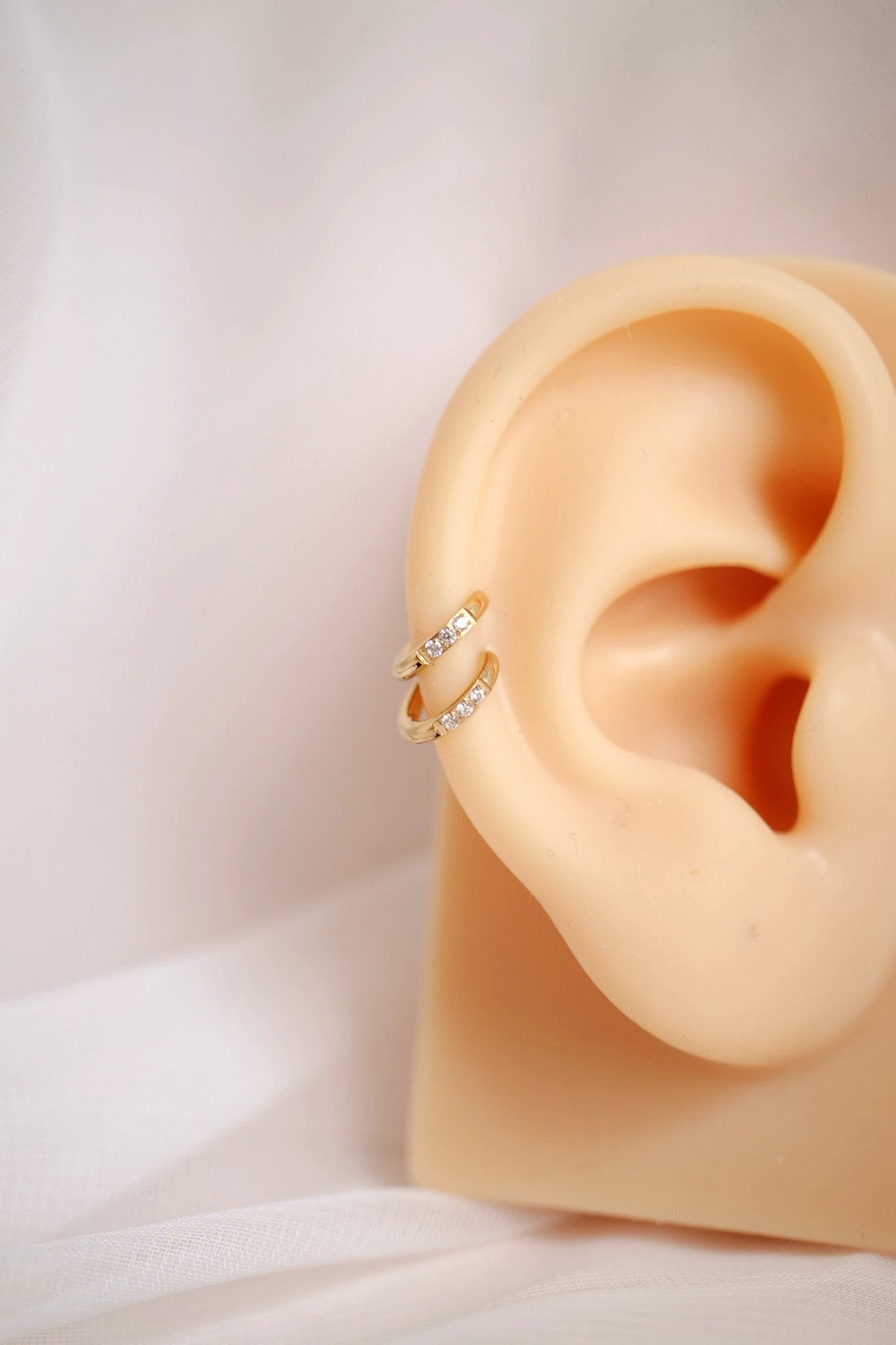 Micro Crystal Hoop by Rose & Clay