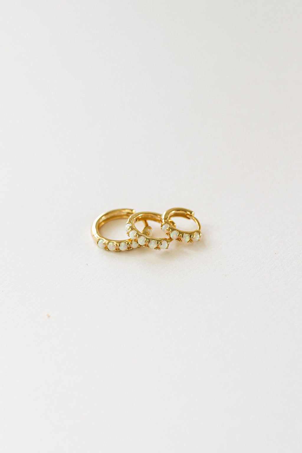 Micro Opal Hoop hoop La Vie Bien Micro Opal Hoop