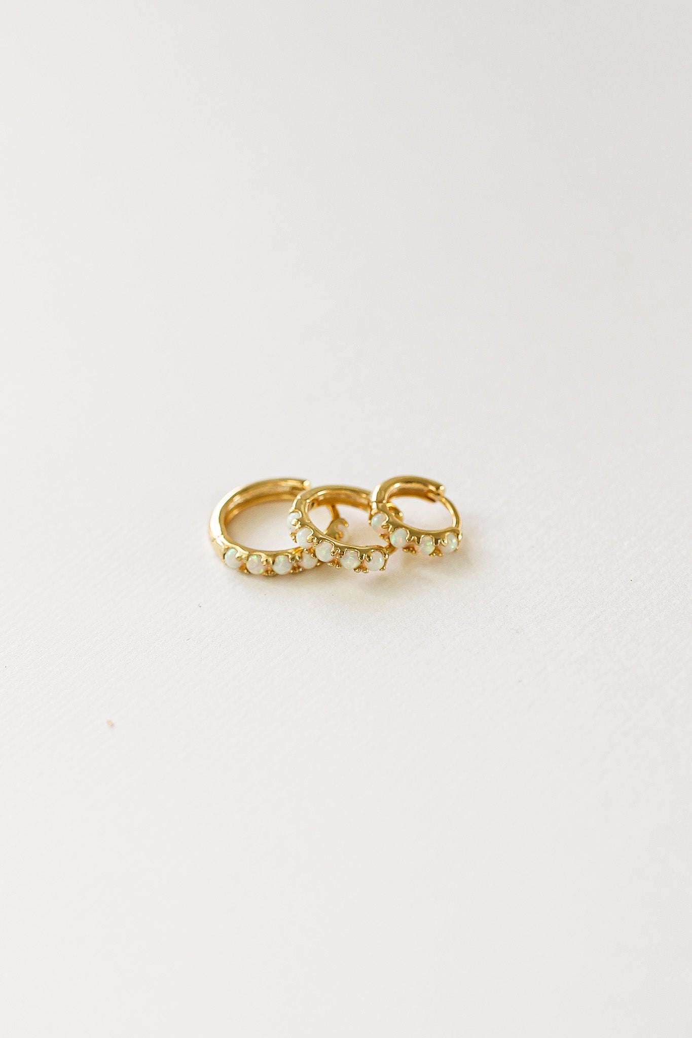 Micro Opal Hoop hoop La Vie Bien Micro Opal Hoop