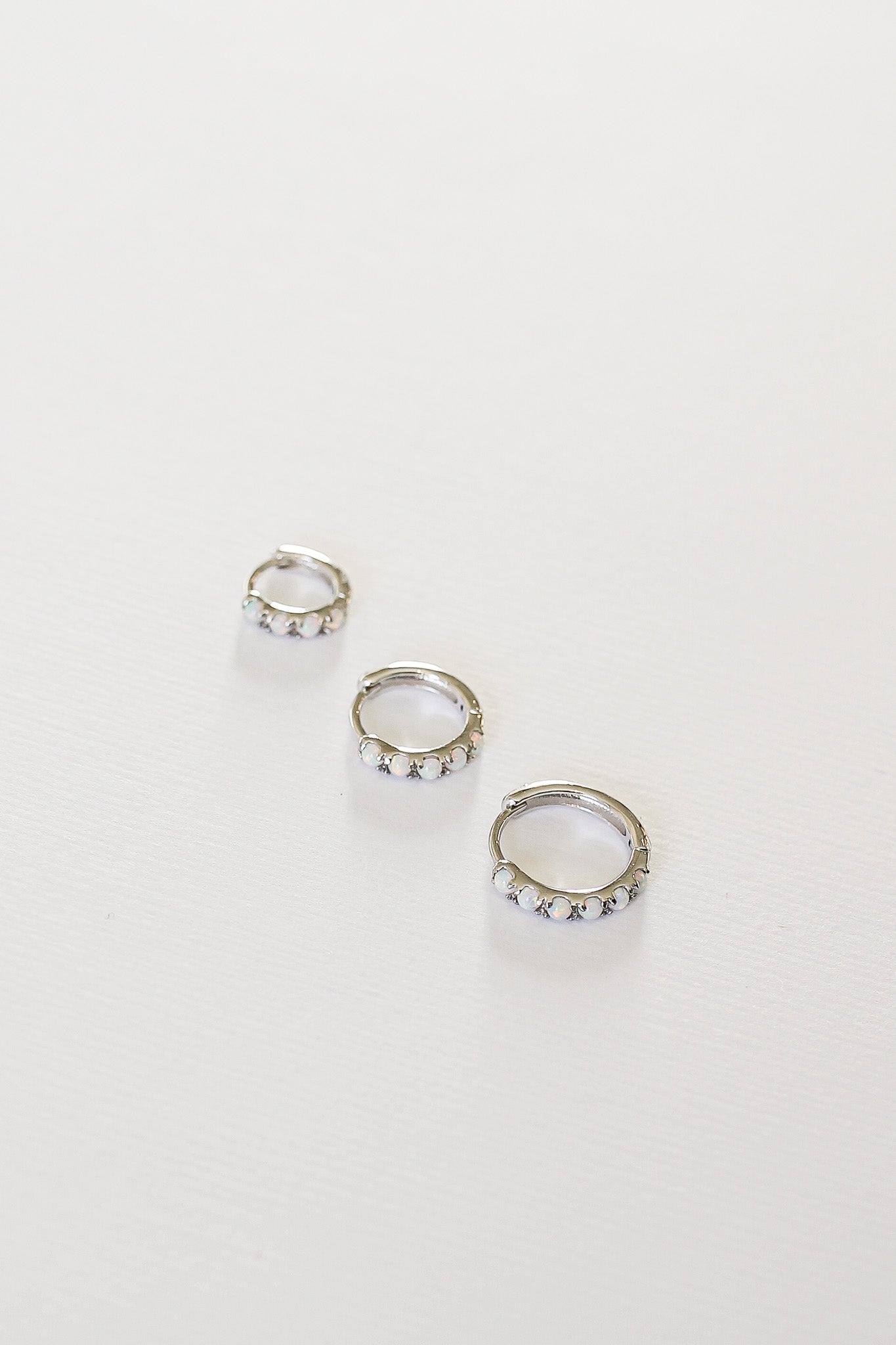 Micro Opal Hoop hoop La Vie Bien Micro Opal Hoop