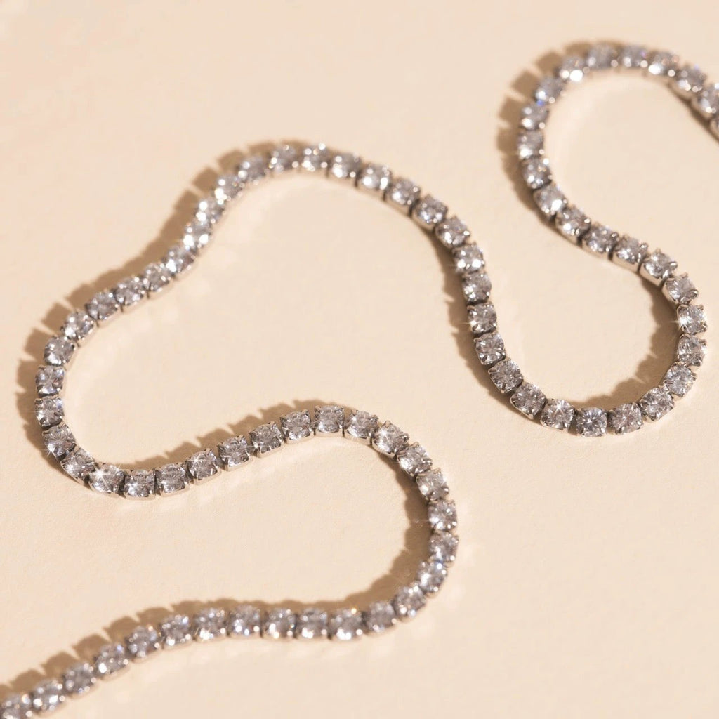 Micro Tennis Necklace by Oh Clementine