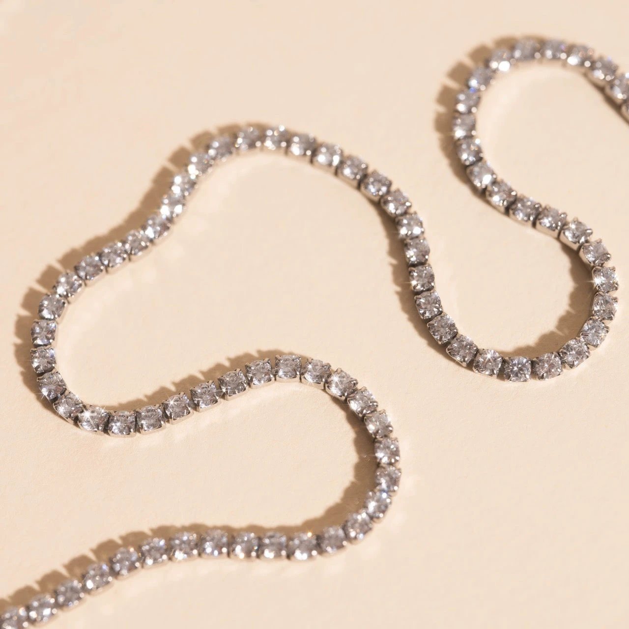 Micro Tennis Necklace by Oh Clementine