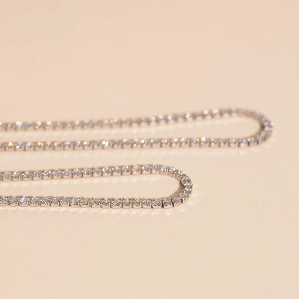 Micro Tennis Necklace by Oh Clementine