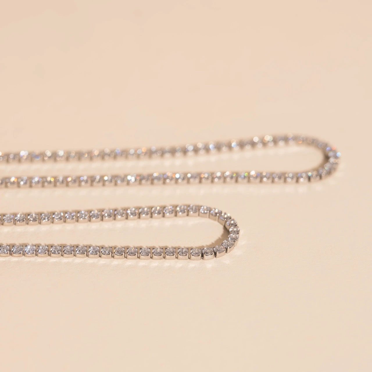 Micro Tennis Necklace by Oh Clementine
