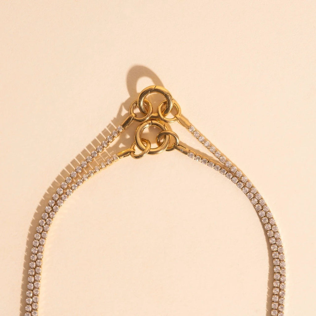 Micro Tennis Necklace by Oh Clementine