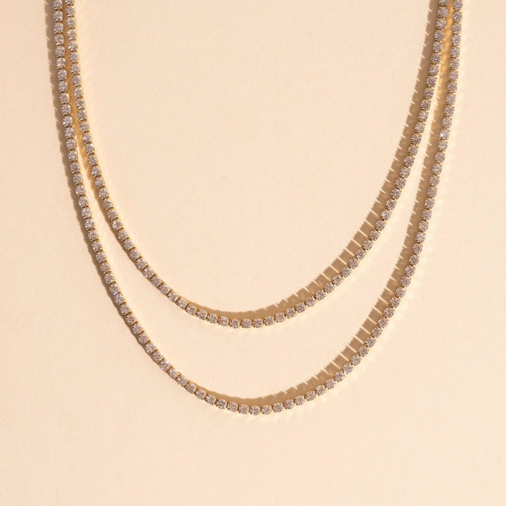 Micro Tennis Necklace by Oh Clementine