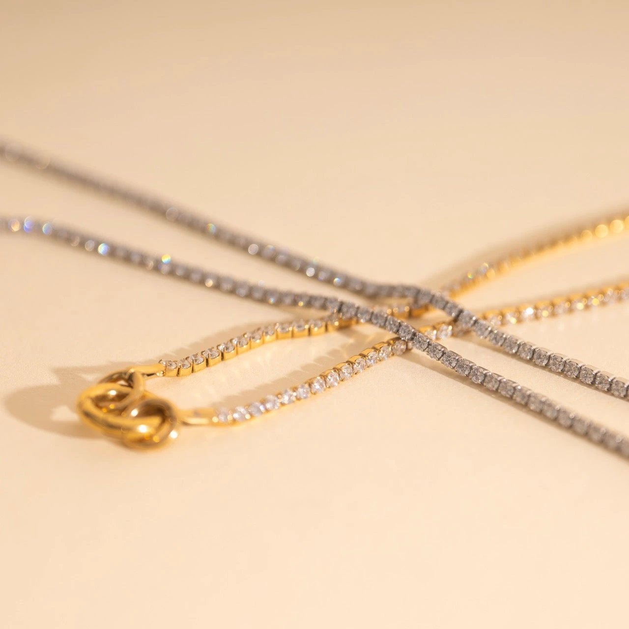 Micro Tennis Necklace by Oh Clementine