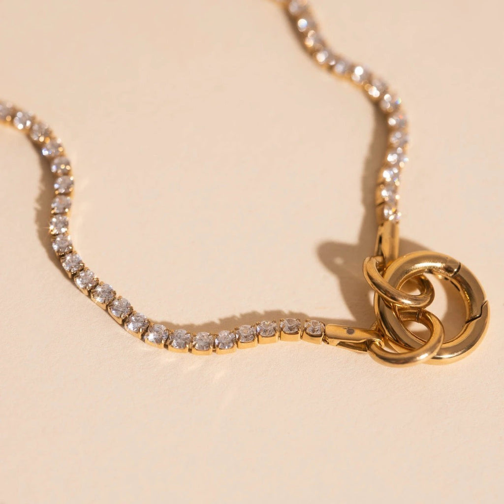 Micro Tennis Necklace by Oh Clementine