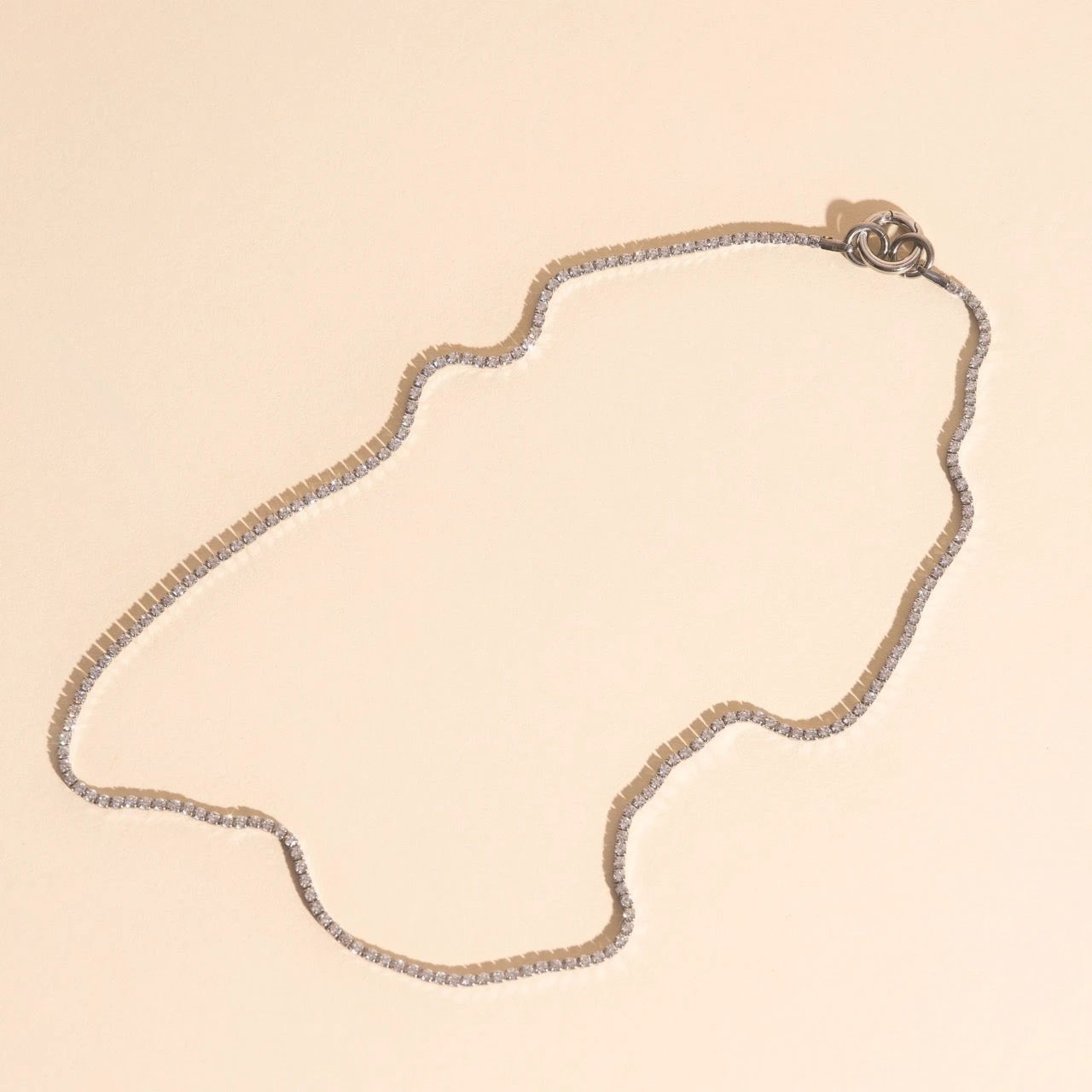 Micro Tennis Necklace by Oh Clementine