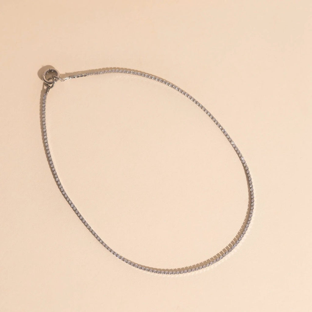 Micro Tennis Necklace by Oh Clementine