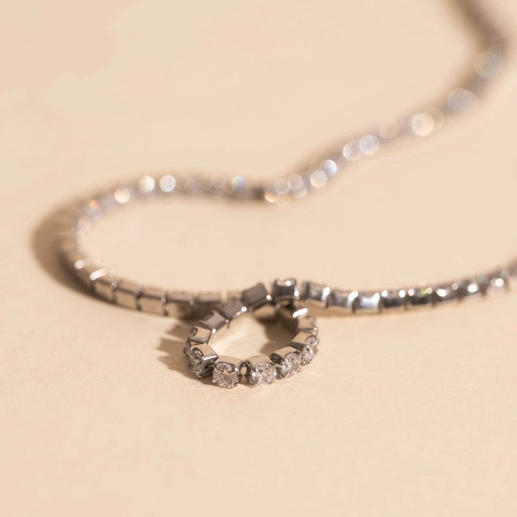 Micro Tennis Necklace by Oh Clementine