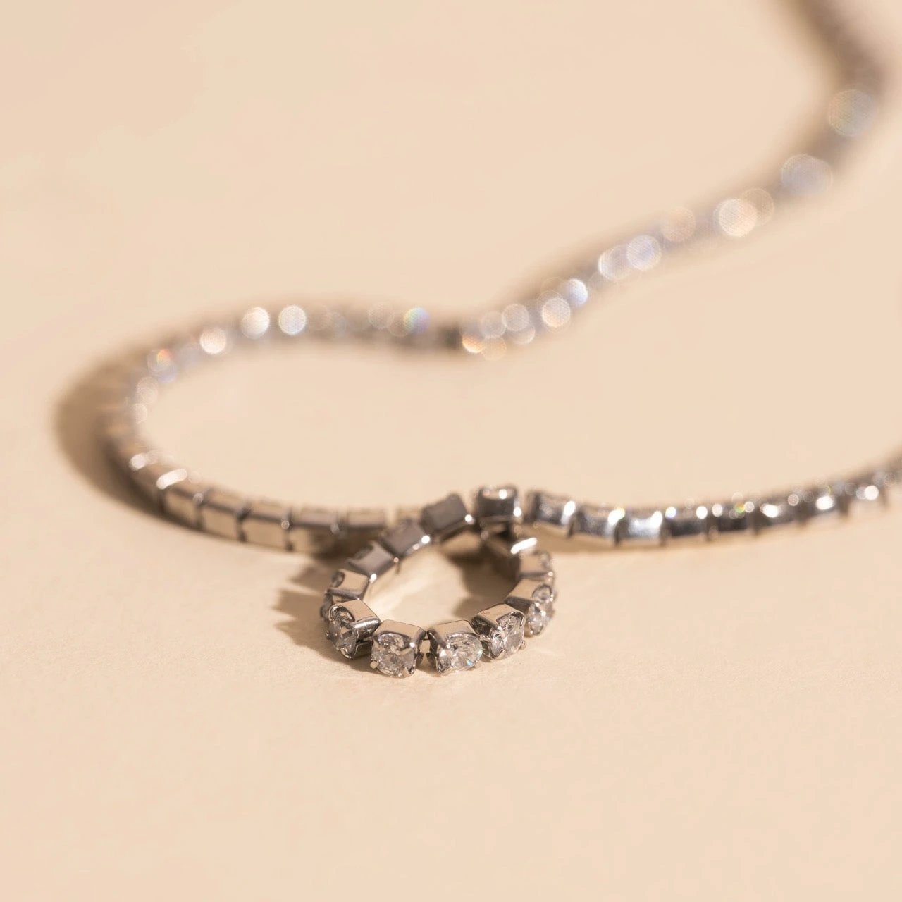 Micro Tennis Necklace by Oh Clementine