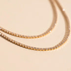Micro Tennis Necklace by Oh Clementine