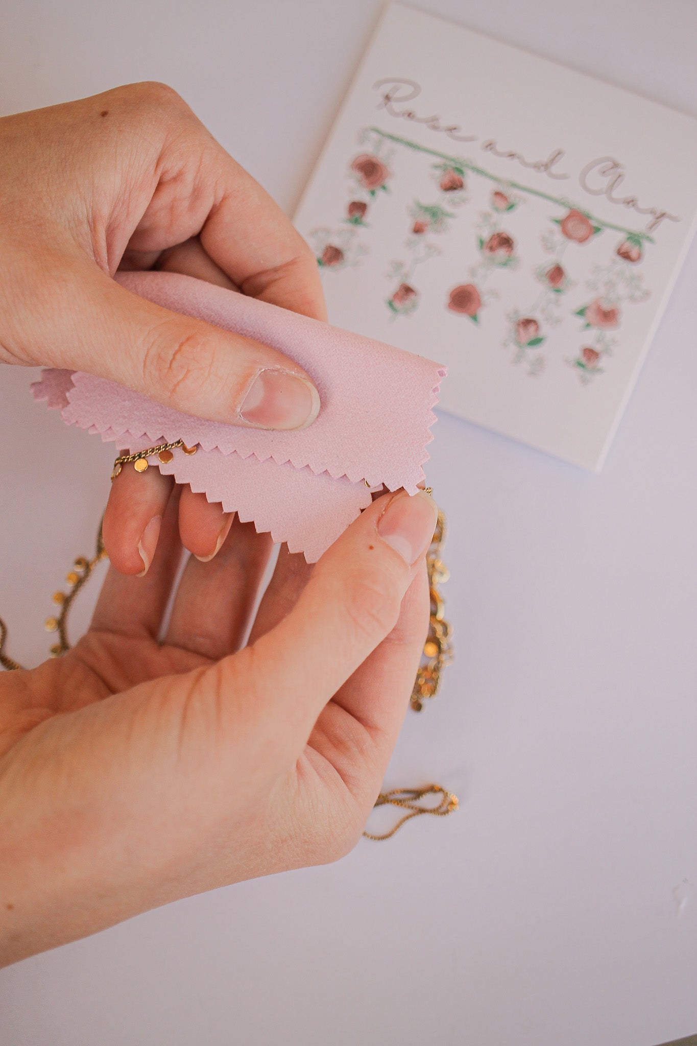 Microfiber Jewelry Polishing Cloth by Rose & Clay